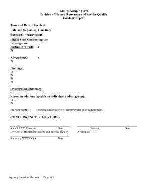 Free Download PDF Books, KDHE Incident Report Form Template