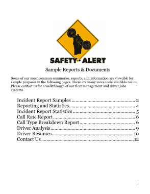Free Download PDF Books, Trucking Company Incident Report Template