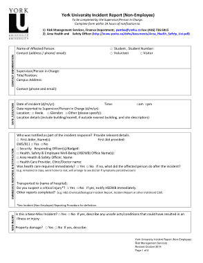 Free Download PDF Books, University Non Employee Incident Report Template