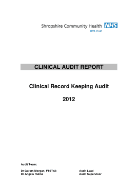 Free Download PDF Books, Clinical Record Audit Report Template