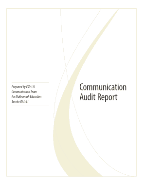 Free Download PDF Books, Communications Audit Report Template