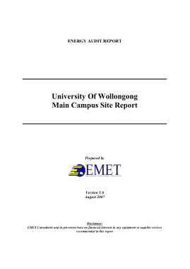 Free Download PDF Books, University Campus Energy Audit Report Template
