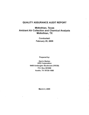 Free Download PDF Books, Quality Assurance Audit Report Template