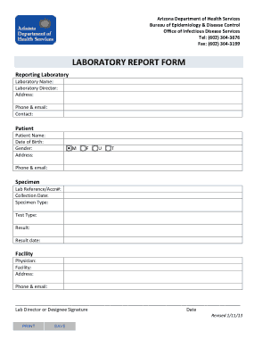 Free Download PDF Books, Laboratory Report Form Template