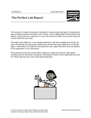 Free Download PDF Books, Perfect Lab Report Template