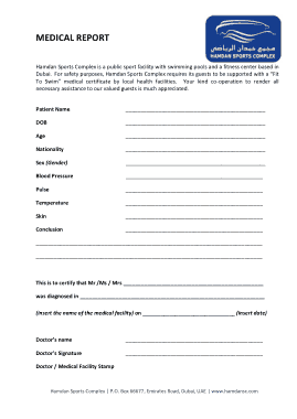 Free Download PDF Books, Medical Report Sample Template