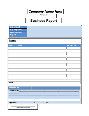 Free Download PDF Books, Business Report Template