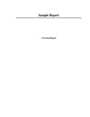 Free Download PDF Books, Formal Business Report Format Template