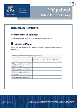 Free Download PDF Books, Sample Business Report Format Template