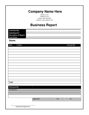 Free Download PDF Books, Sample Business Report Template