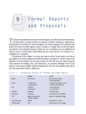 Free Download PDF Books, Formal Business Reports and Proposals Template