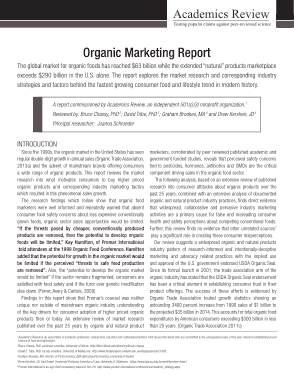Free Download PDF Books, Organic Marketing Report Example Template
