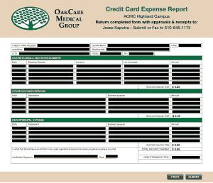 Free Download PDF Books, Credit Card Expense Report Form Template