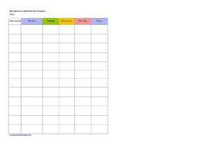 Free Download PDF Books, Daily Employee Work Schedule Template