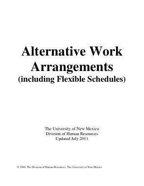 Free Download PDF Books, Flexible Work Schedule For Employee Template