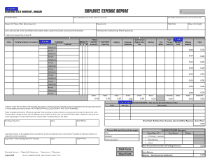 Free Download PDF Books, Employee Expense Report Template