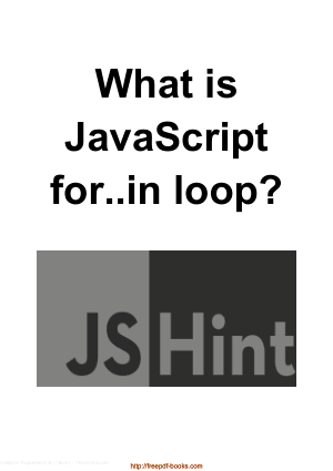 Free Download PDF Books, What Is JavaScript For In Loop
