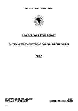 Free Download PDF Books, Road Construction Project Report Template