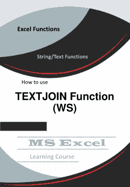 Free Download PDF Books, Excel TEXTJOIN Function _ How to use in Worksheet