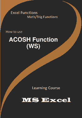 Free Download PDF Books, ACOSH Function _ How to use in Worksheet