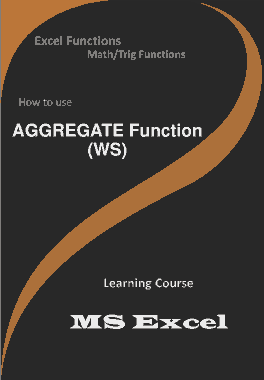 Free Download PDF Books, AGGREGATE Function _ How to use in Worksheet