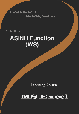 Free Download PDF Books, ASINH Function _ How to use in Worksheet