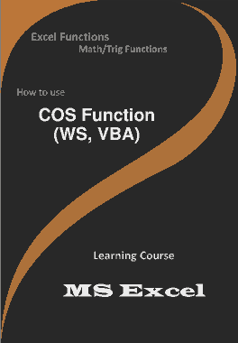 Free Download PDF Books, COS Function _ How to use in Worksheet and VBA