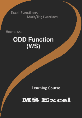 Free Download PDF Books, ODD Function _ How to use in Worksheet