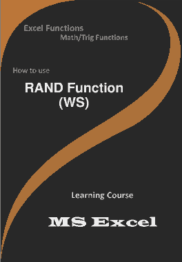 Free Download PDF Books, RAND Function _ How to use in Worksheet