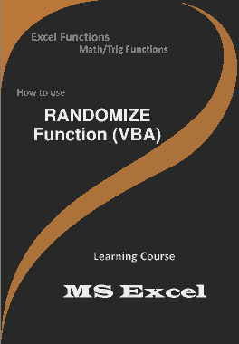 Free Download PDF Books, RANDOMIZE Function _ How to use in VBA