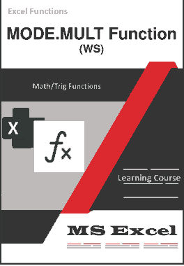 Free Download PDF Books, Excel MODE.MULT Function _ How to use in Worksheet