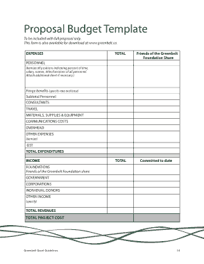 Free Download PDF Books, Budget Proposal Free Sample Template