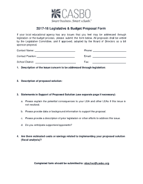 Free Download PDF Books, Legisative Agency Budget Proposal Form Template