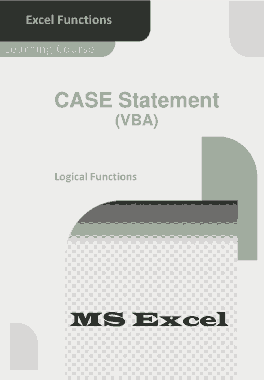 Free Download PDF Books, Excel CASE Statement _ How To Use In VBA