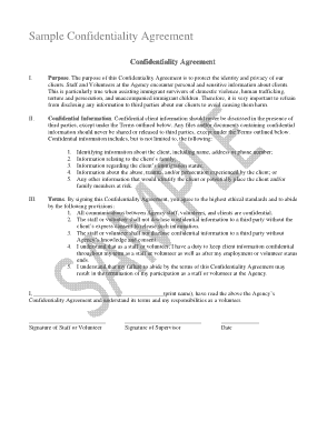 Free Download PDF Books, Generic Client Confidentiality Agreement Template