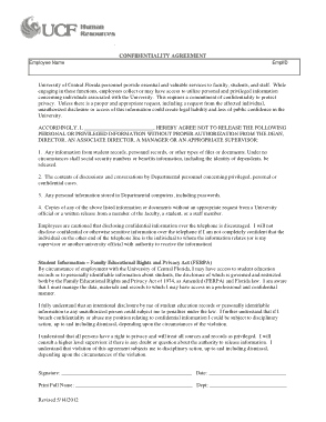 Free Download PDF Books, HR Employee Confidentiality Agreement Template