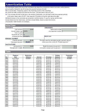 Free Download PDF Books, Loan Amortization Schedule Excel Template