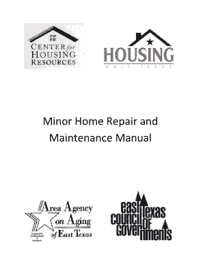 Free Download PDF Books, Minor Home Repair and Maintenance Schedule Template