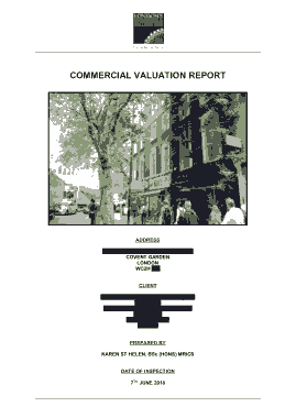 Free Download PDF Books, Sample Commercial Valuation Report Template