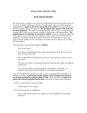 Free Download PDF Books, Book Report Review Example Template