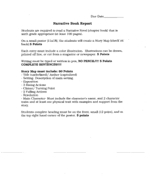 Free Download PDF Books, Narrative Book Report Example Template