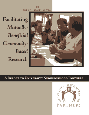 Free Download PDF Books, Facilitating Mutually Beneficial Community Based Research Report Template