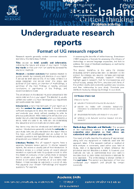 Free Download PDF Books, Undergraduate Research Report Format Template