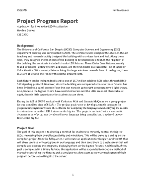 Free Download PDF Books, Project Progress Report Example Template