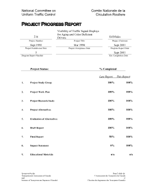 Free Download PDF Books, Project Progress Report Examples Template