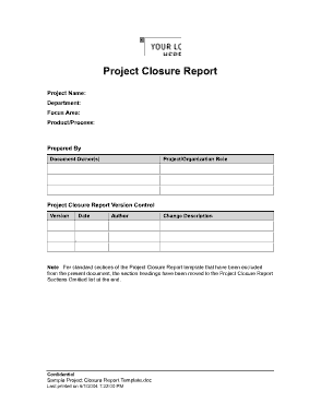Free Download PDF Books, Sample Project Closure Report Template