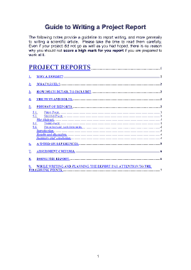 Free Download PDF Books, Science Project Written Report Template