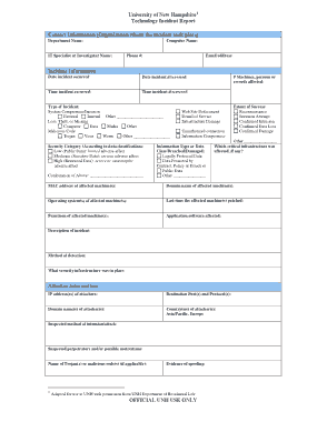 Free Download PDF Books, Technical Incident Report Sample Template