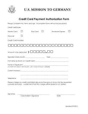 Free Download PDF Books, Credit Card Payment Authorization Form Template