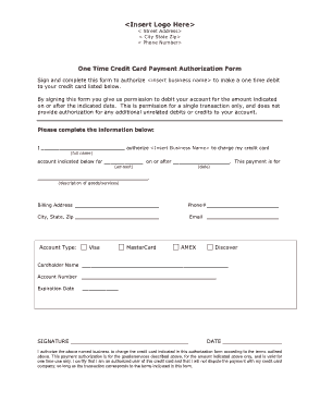 Free Download PDF Books, Word Credit Card Authorization Form Template
